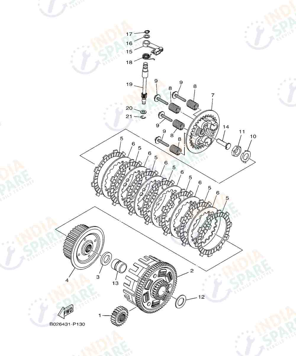 YAMAHA D772 MT 03 Series CLUTCH