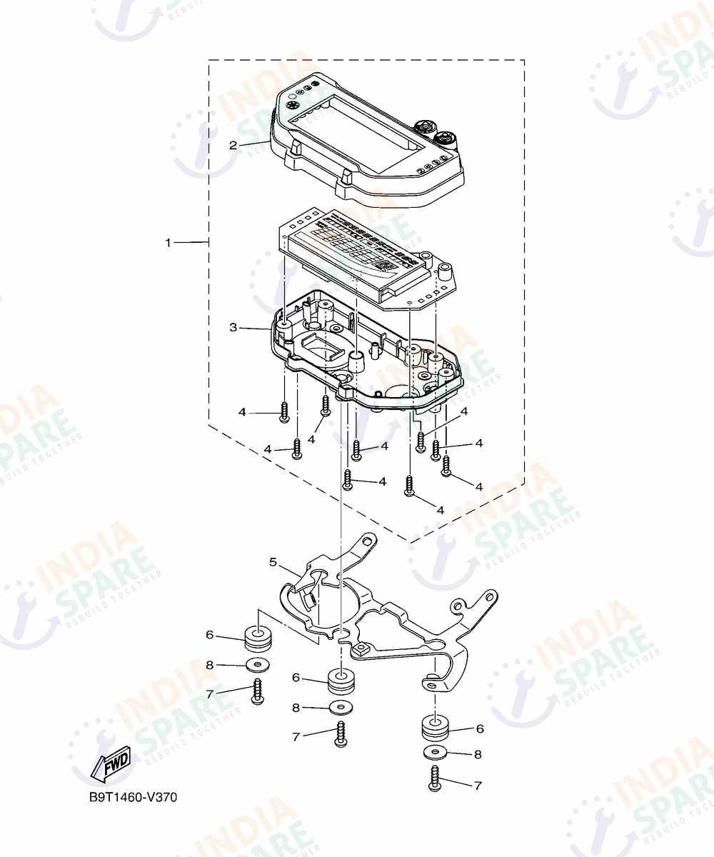 YAMAHA D772 MT 03 Series METER