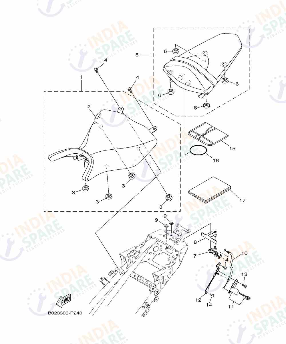 YAMAHA D782 R3 Series SEAT
