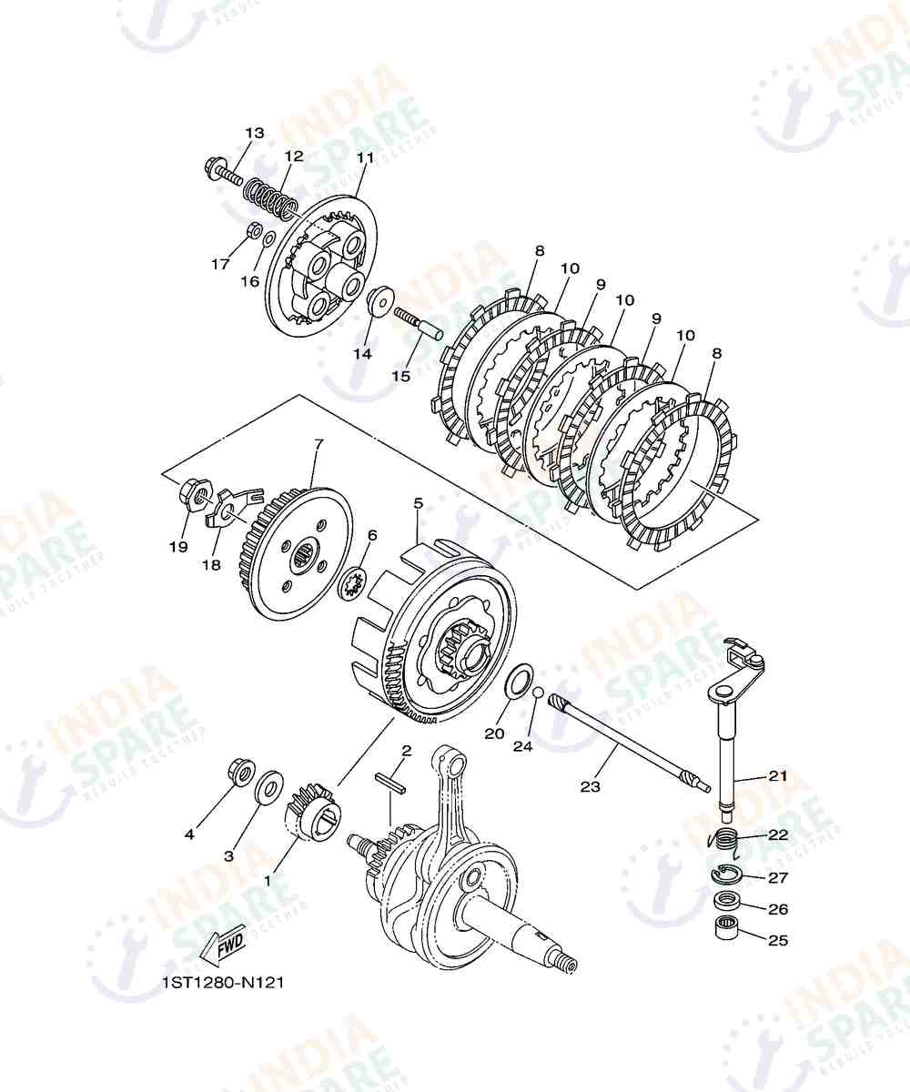 YAMAHA D001 FZ RAVE Series CLUTCH
