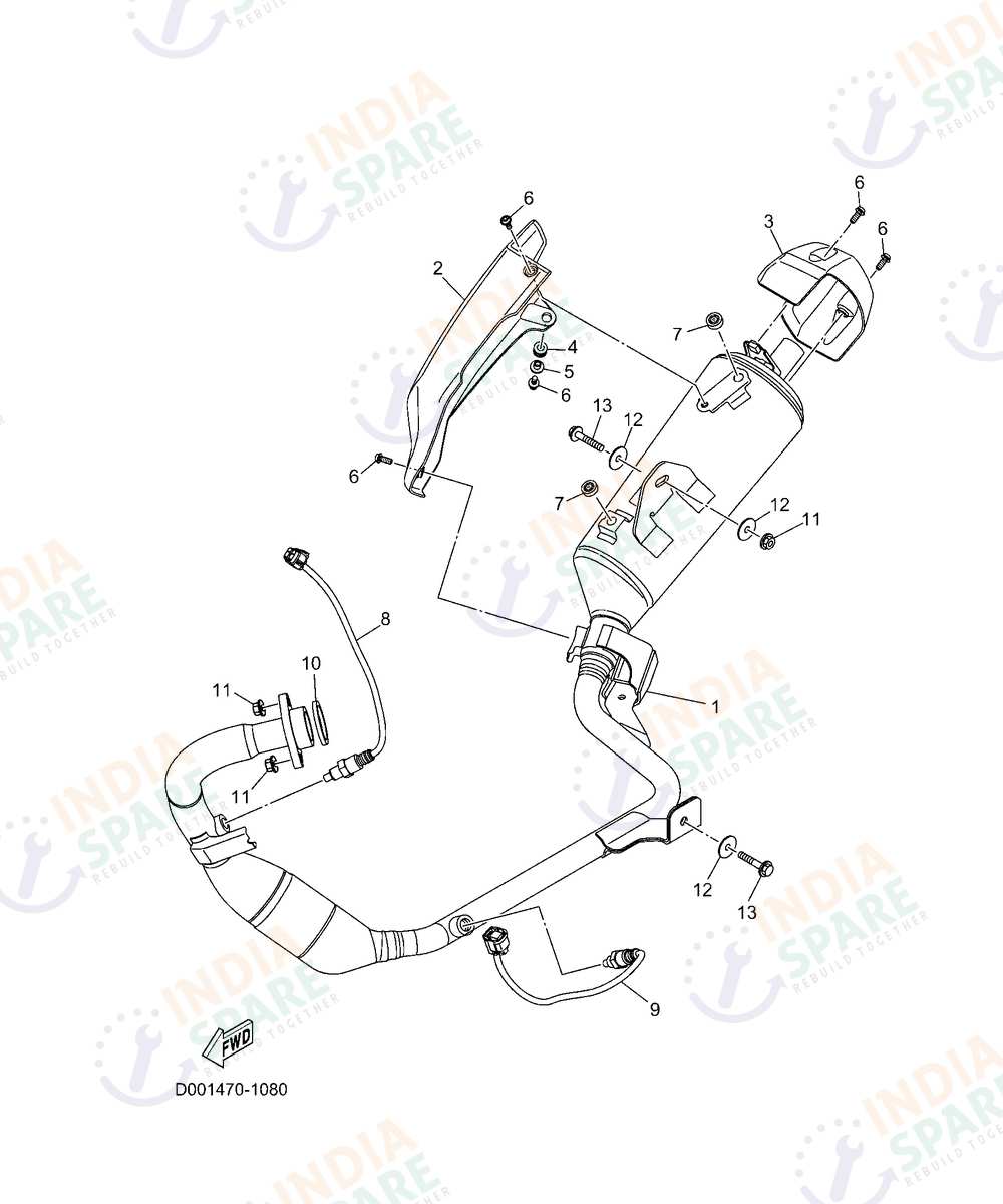 YAMAHA D001 FZ RAVE Series EXHAUST