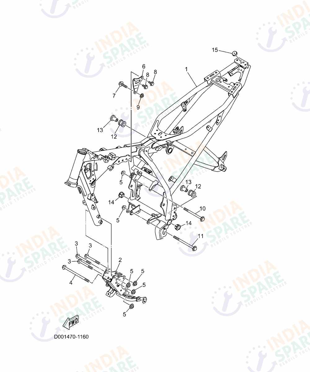 YAMAHA D001 FZ RAVE Series FRAME