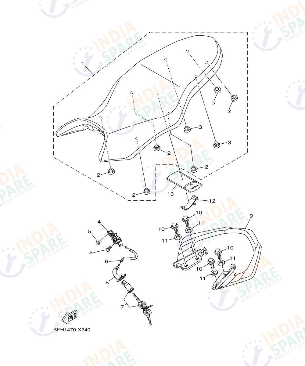 YAMAHA D001 FZ RAVE Series SEAT