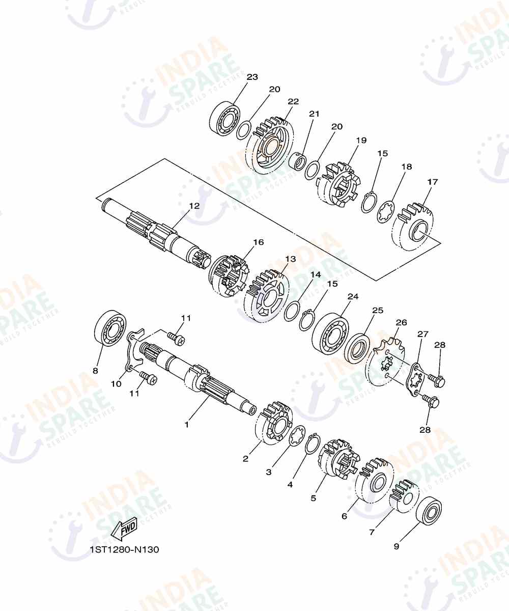 YAMAHA D001 FZ RAVE Series TRANSMISSION