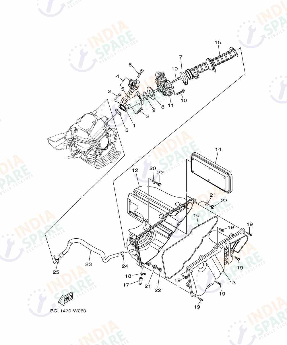YAMAHA BST3 FZS V4 Series INTAKE