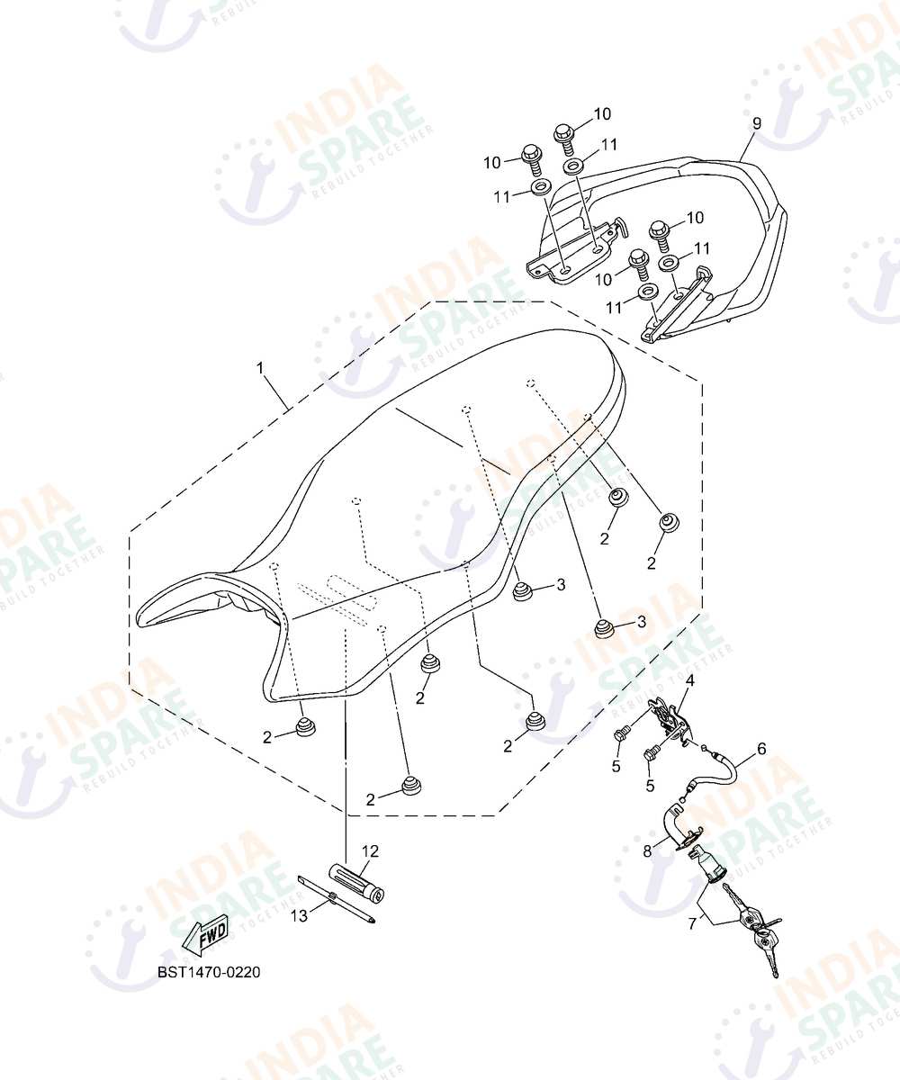 YAMAHA BST3 FZS V4 Series SEAT