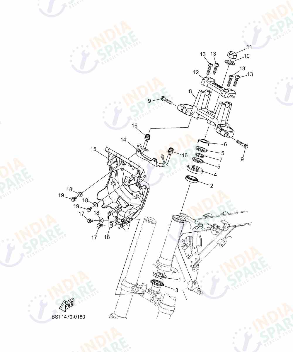 YAMAHA BST3 FZS V4 Series STEERING