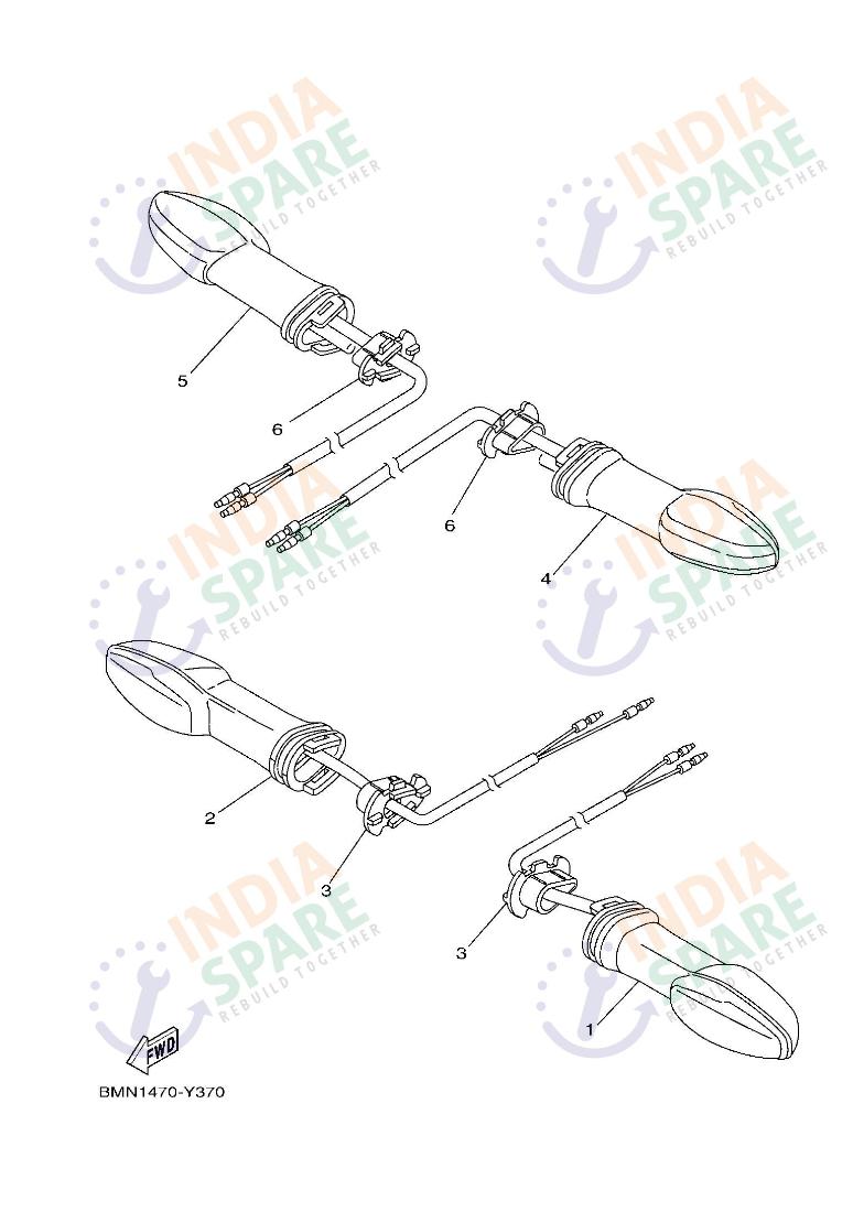 Yamaha R15 V4 BPDY Flasher Light | IndiaSpare