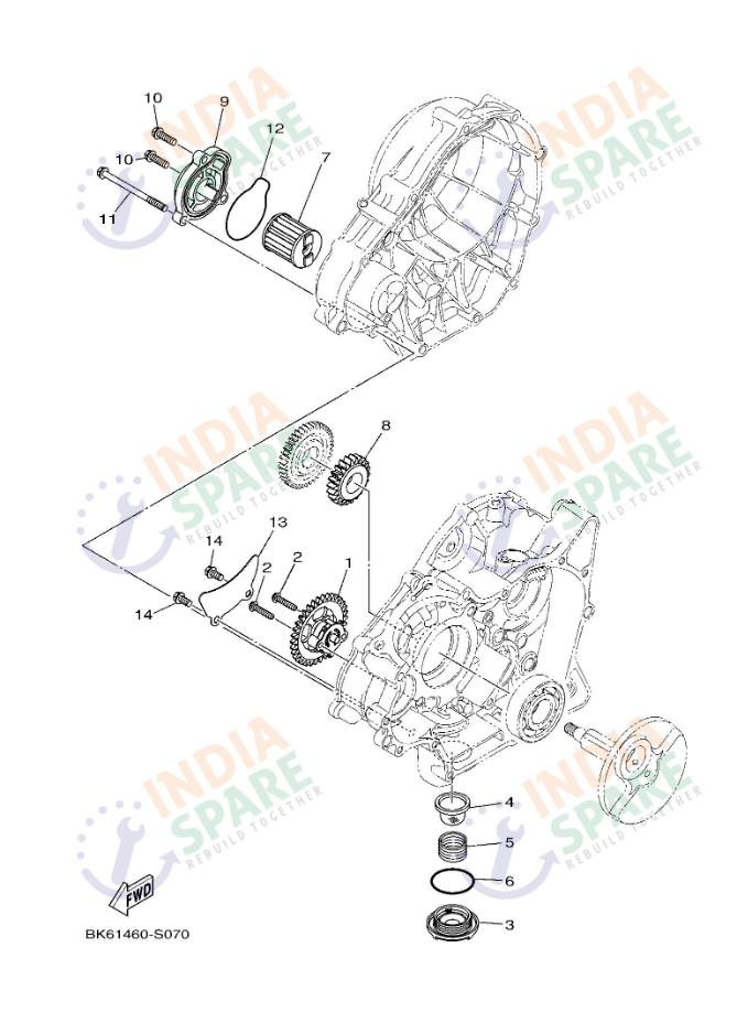 Yamaha R15 V4 BPDY Oil Pump | IndiaSpare