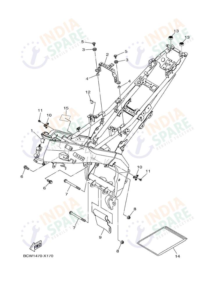 YAMAHA DM45 R15 V4 Series FRAME