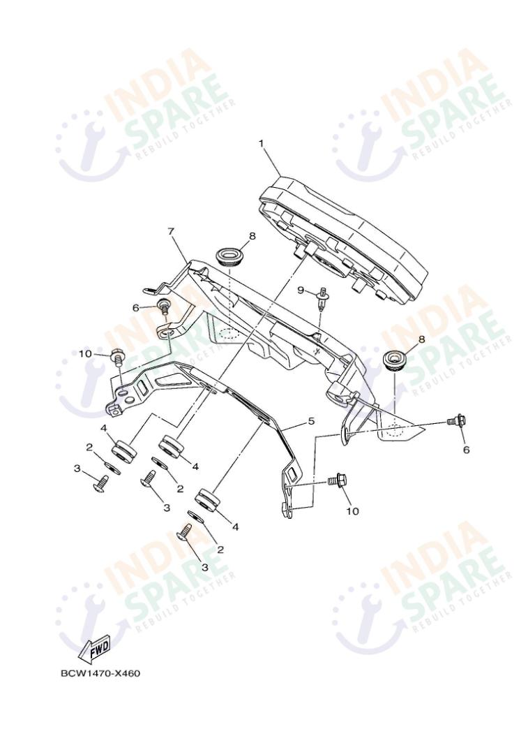 YAMAHA DM45 R15 V4 Series METER