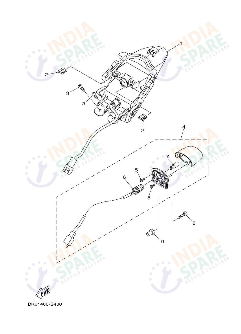 YAMAHA DM45 R15 V4 Series TAILLIGHT