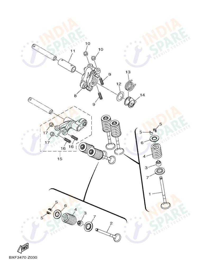 YAMAHA DM46 R15 V4 Series VALVE