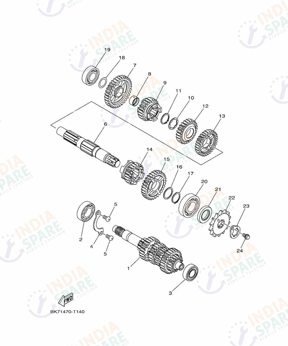 YAMAHA DM49 V4 Series TRANSMISSION