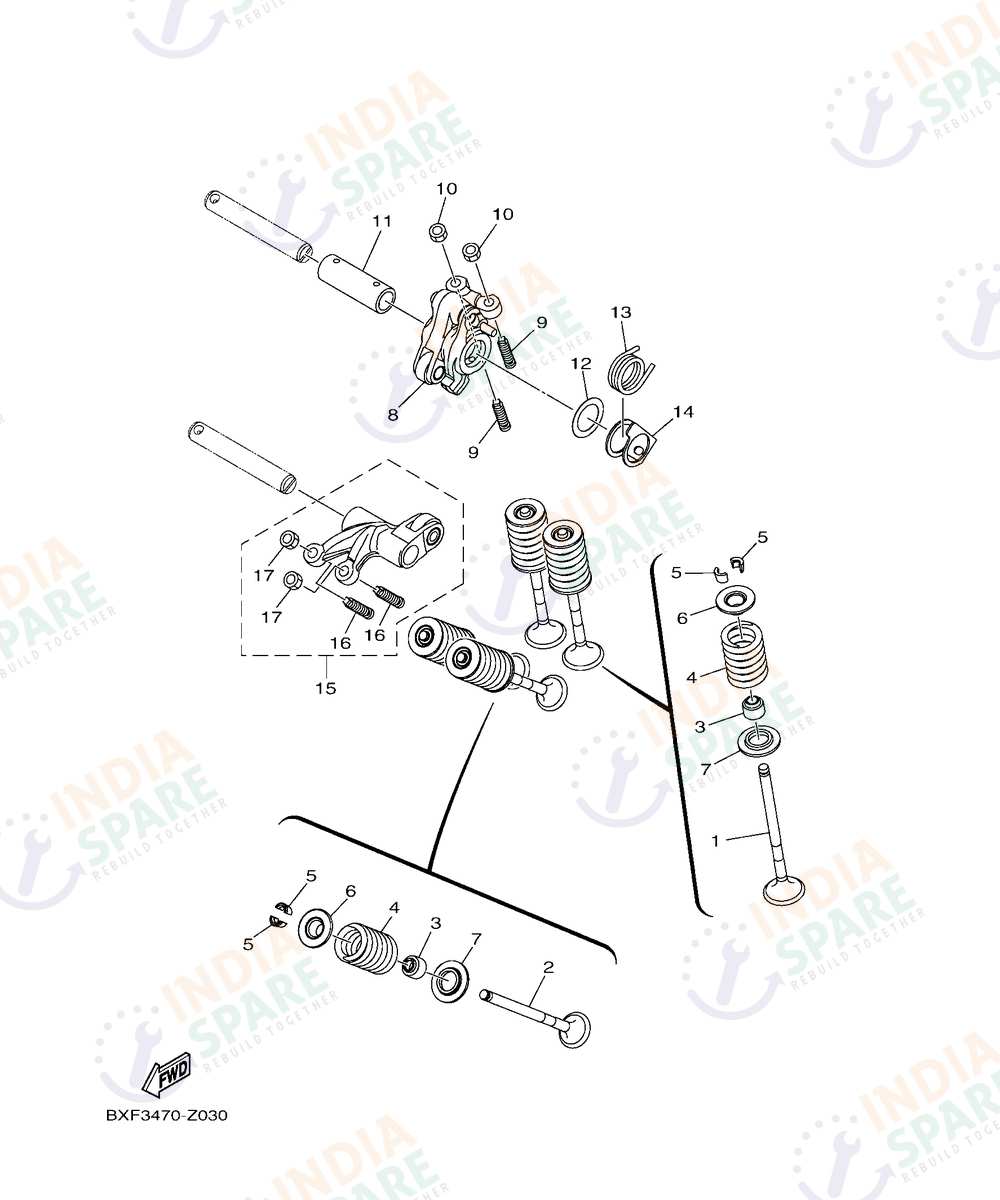 YAMAHA DM49 V4 Series VALVE