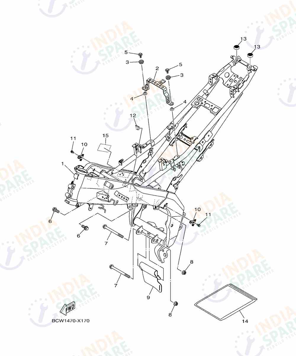 YAMAHA DM4B R15 V4 Series FRAME