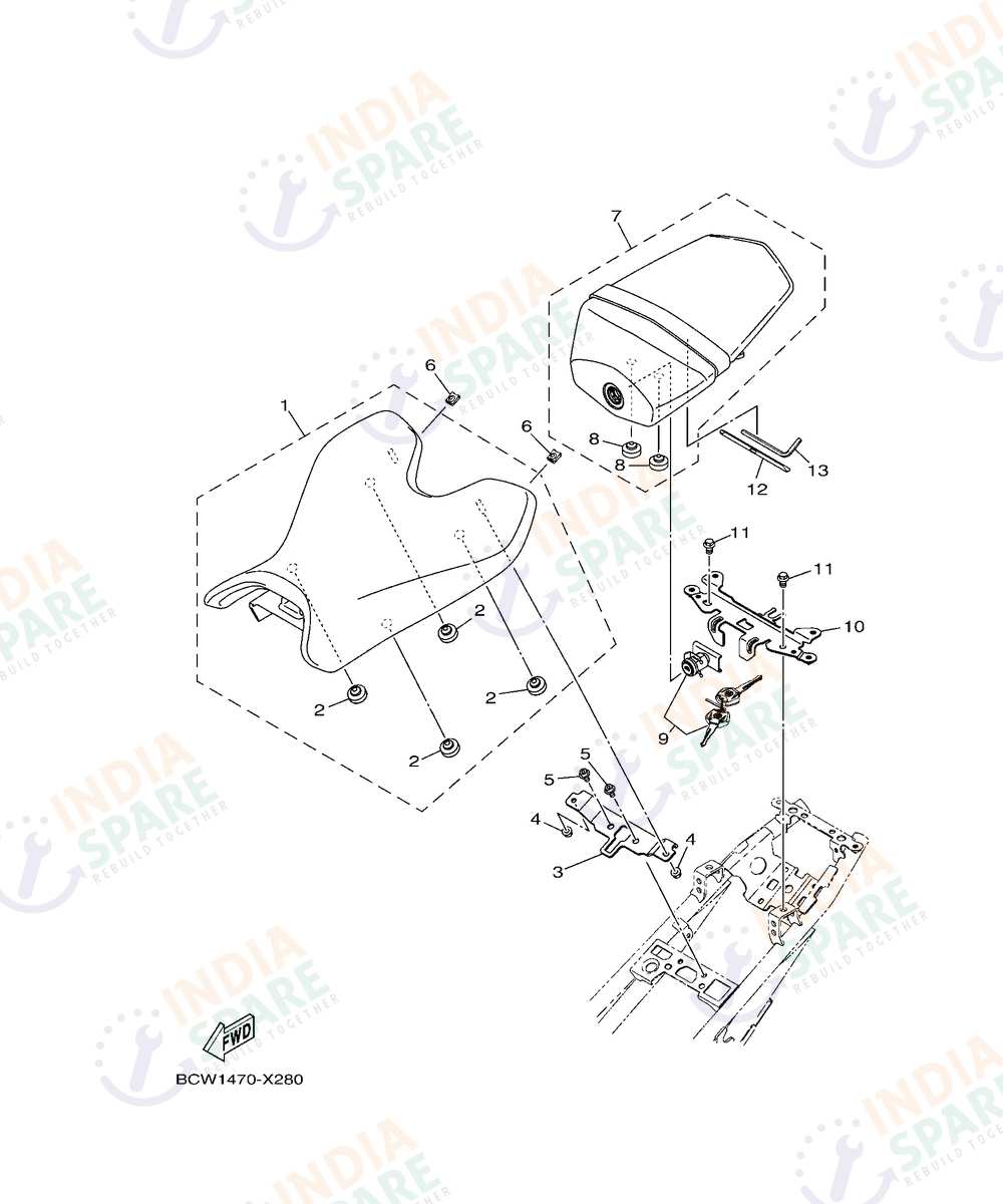 YAMAHA DM4B R15 V4 Series SEAT
