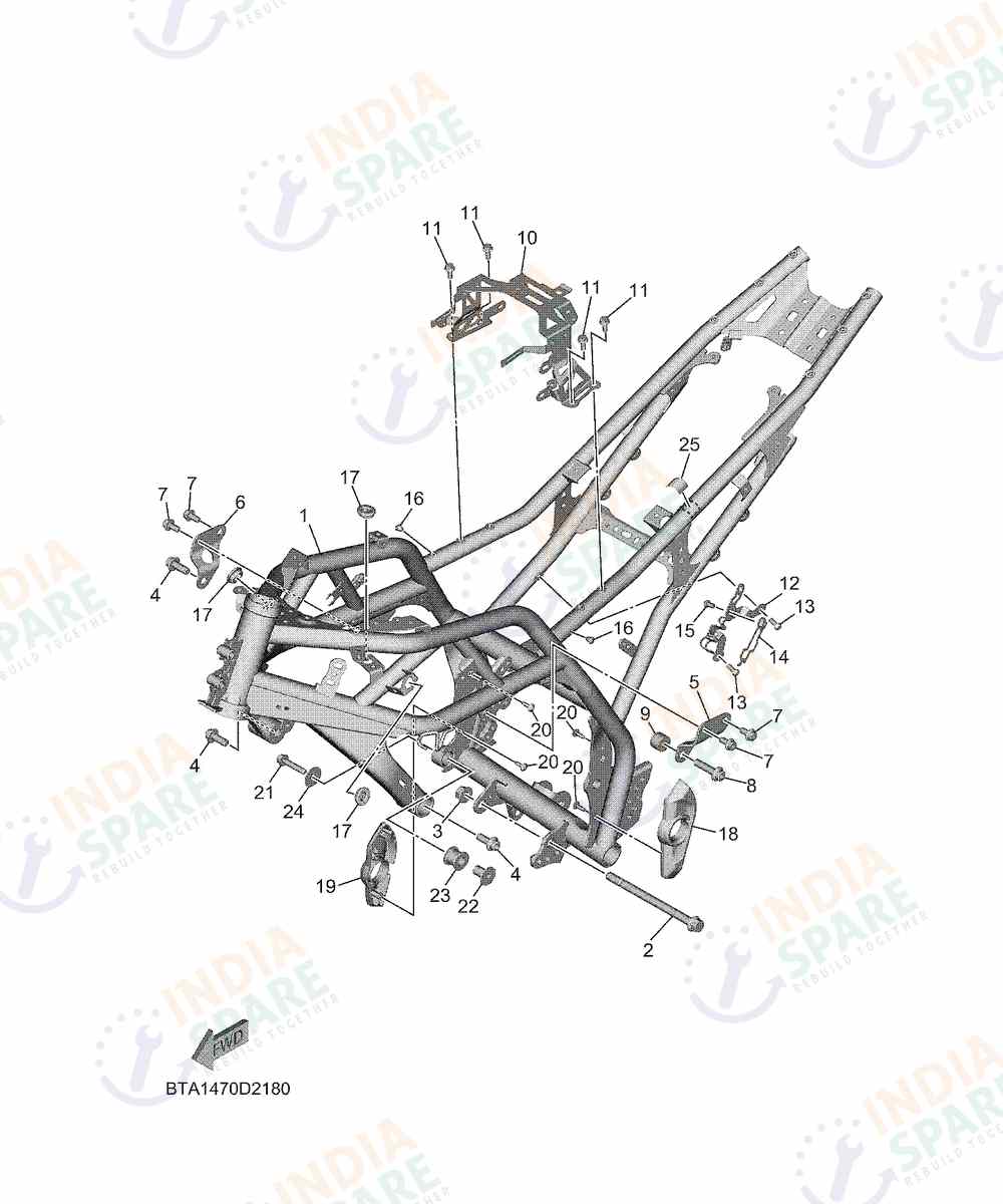 YAMAHA BTA1 R2 200CC Series FRAME