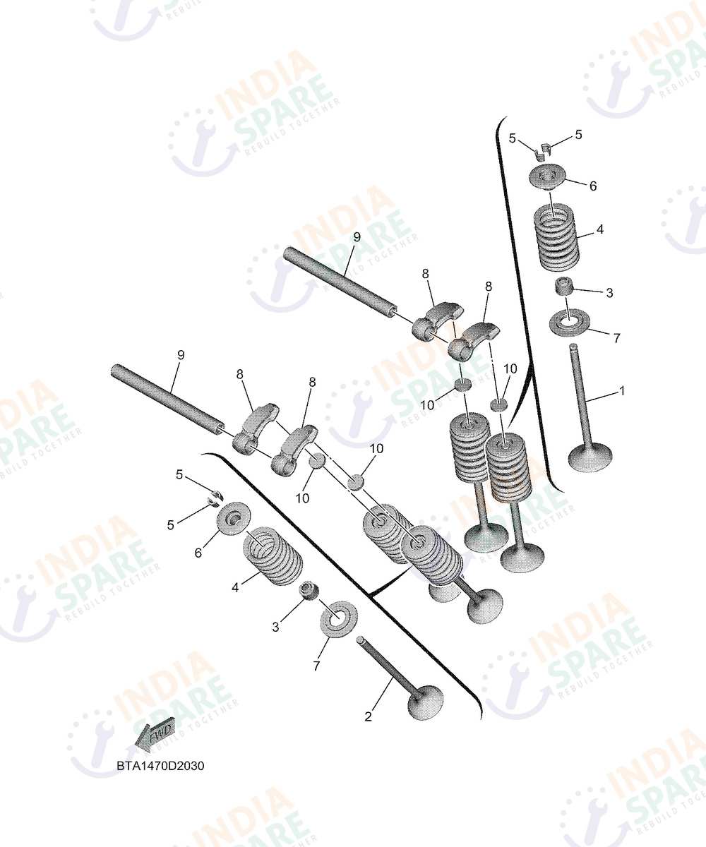 YAMAHA BTA1 R2 200CC Series VALVE