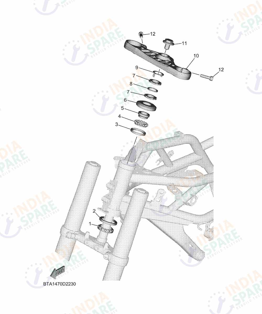 YAMAHA D921 R2 200CC Series STEERING
