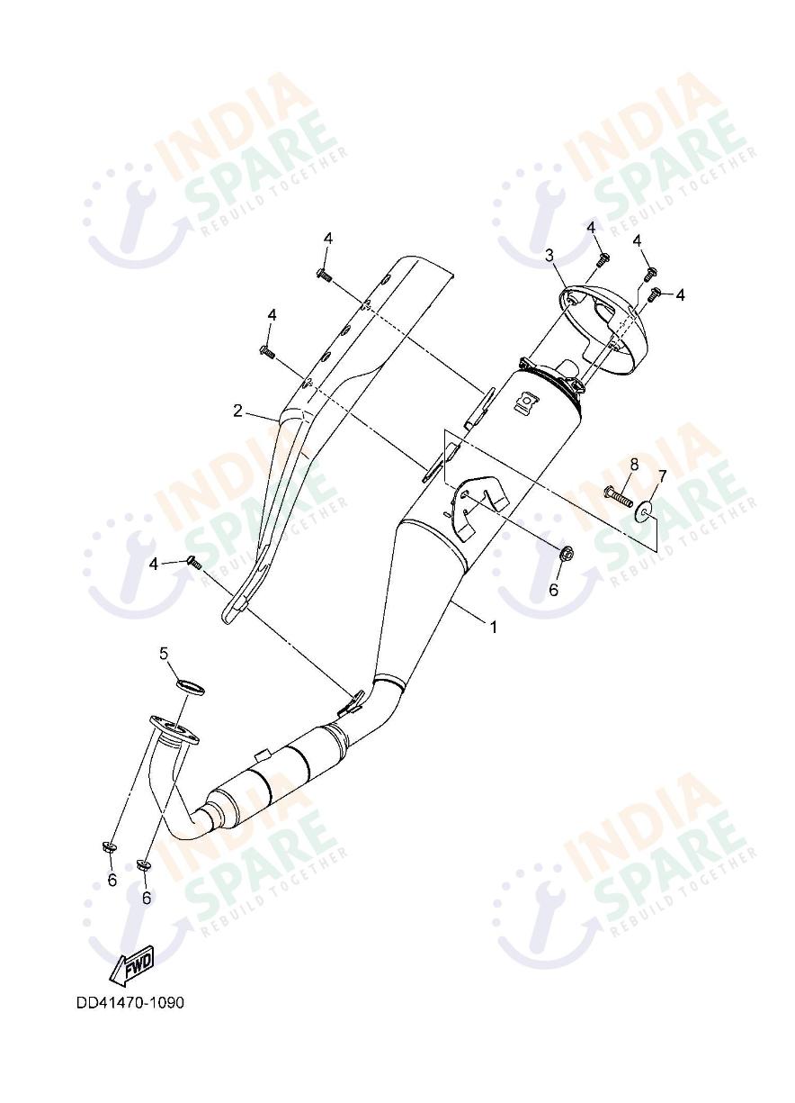 YAMAHA DD41 XSR Series EXHAUST