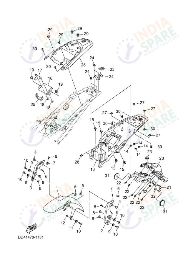 YAMAHA DD41 XSR Series FENDER