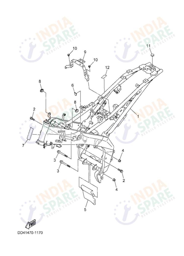 YAMAHA DD41 XSR Series FRAME