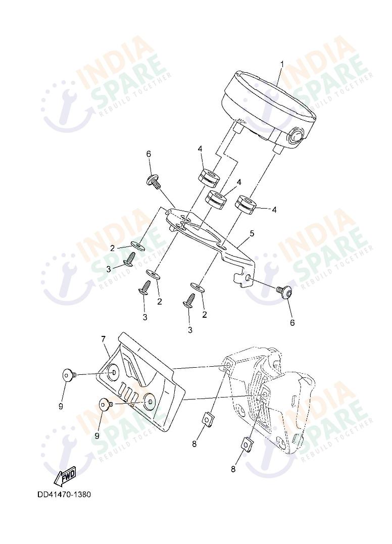 YAMAHA DD41 XSR Series METER