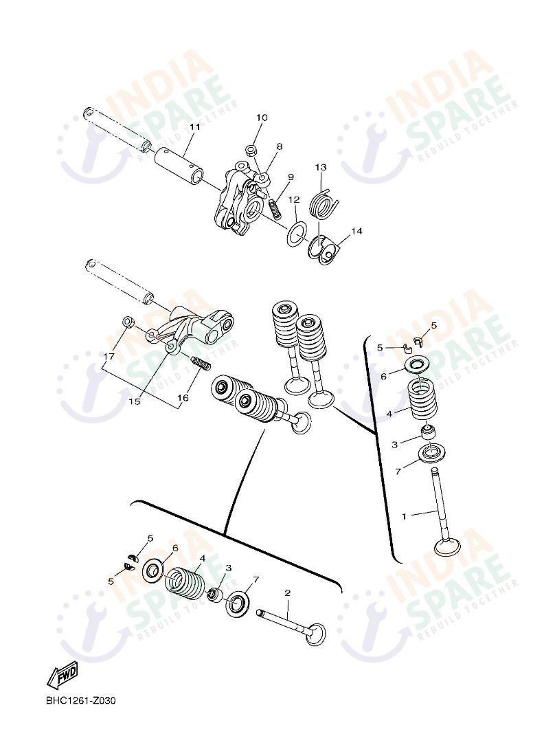 YAMAHA DD41 XSR Series VALVE