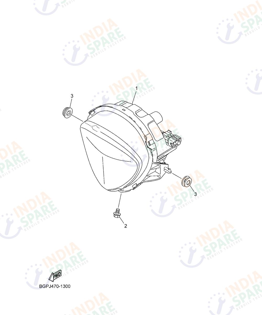 YAMAHA BGPL FASCINO 125CC DISK Series HEADLIGHT