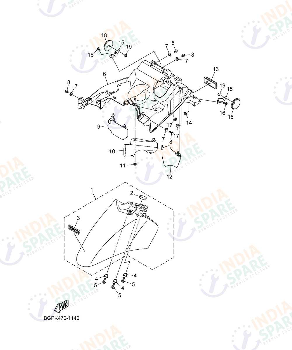 YAMAHA DG59 FASCINO 125CC DRUM Series FENDER