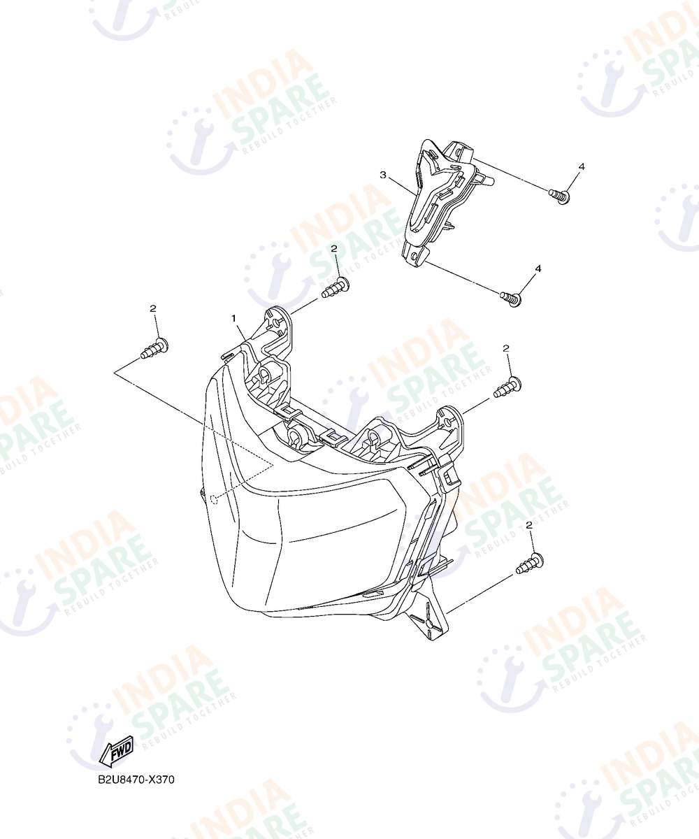 YAMAHA BKXN Series HEADLIGHT